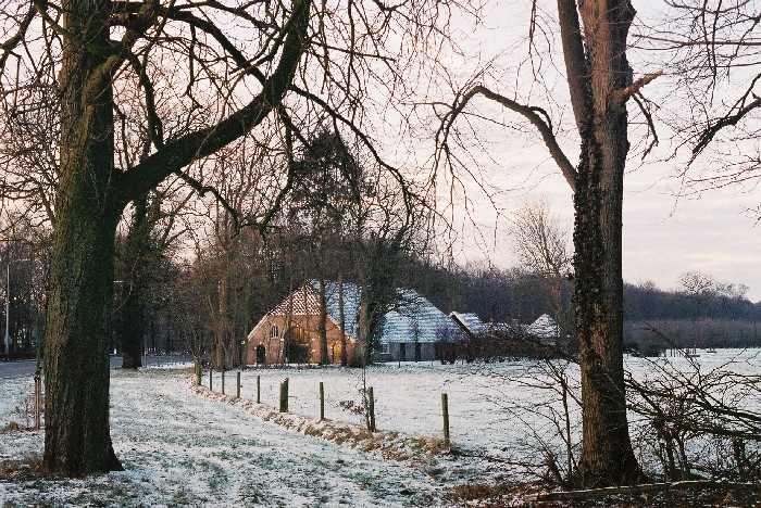 Winter boerderij