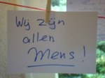Wij zijn allen mens
