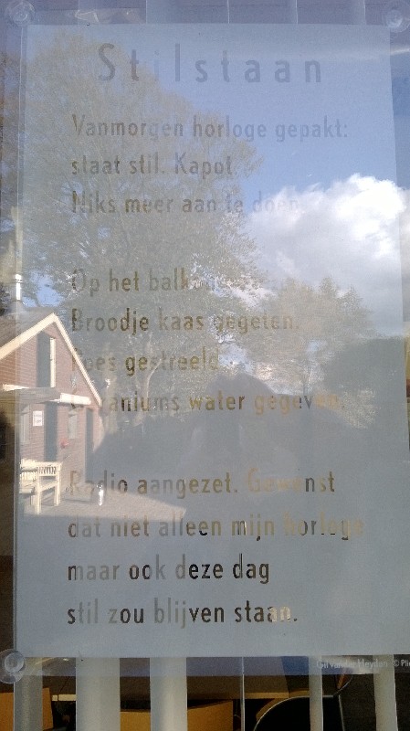 Stilstaan gedicht