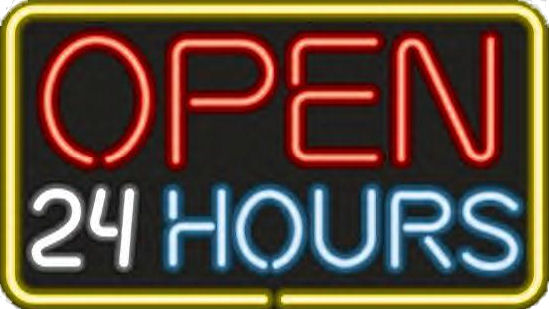 24 uur open